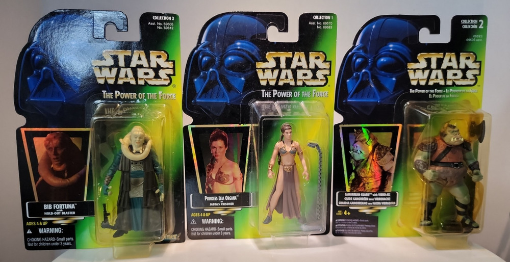Star Wars - Power of the Force Bib Fortuna, Slave Leia Gamorrean Guard 1995 ROTJ